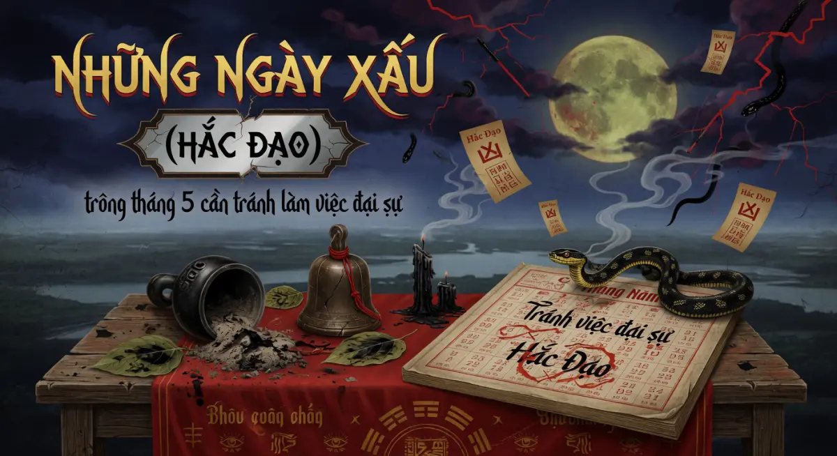 Những ngày xấu (Hắc đạo) trong tháng 5 cần tránh làm việc đại sự