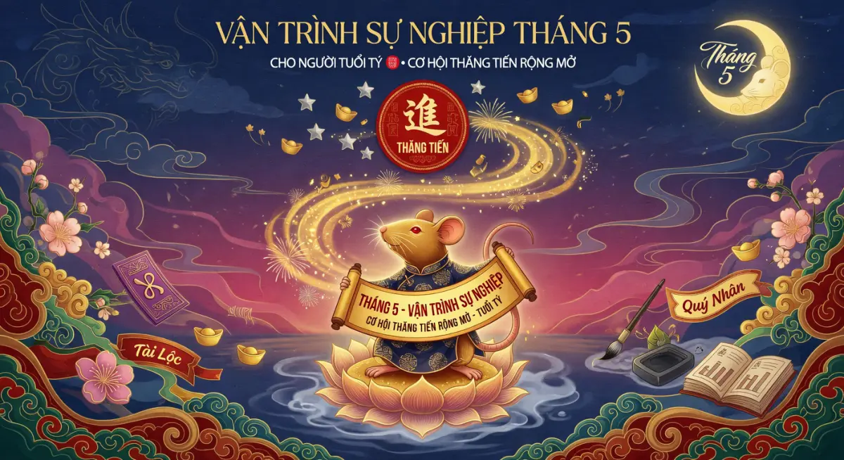 Vận trình sự nghiệp tháng 5 cho người tuổi Tý: Cơ hội thăng tiến rộng mở
