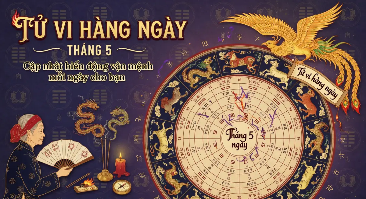 Tử vi hàng ngày tháng 5: Cập nhật biến động vận mệnh mỗi ngày cho bạn