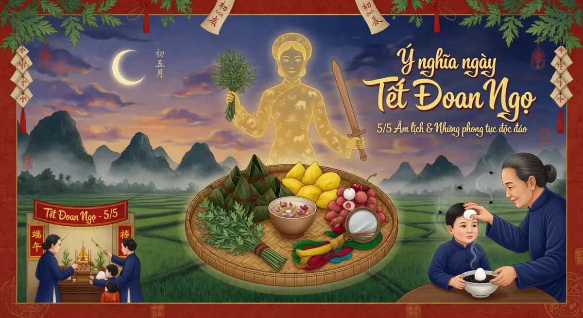 Ý nghĩa ngày Tết Đoan Ngọ (5/5 âm lịch) và những phong tục độc đáo