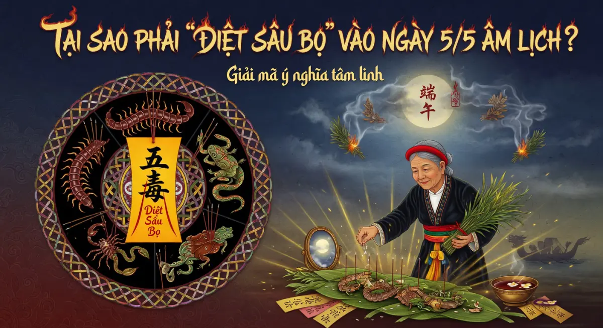 Tại sao phải "diệt sâu bọ" vào ngày 5/5 âm lịch? Giải mã ý nghĩa tâm linh