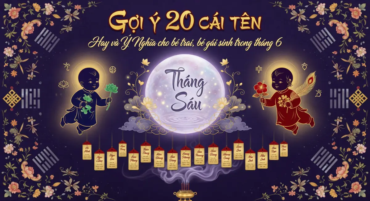Gợi ý 20 cái tên hay và ý nghĩa cho bé trai, bé gái sinh trong tháng 6