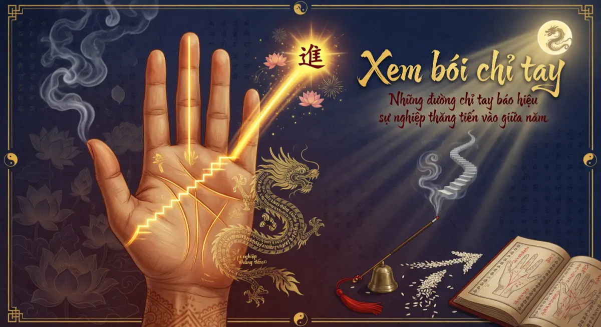 Xem bói chỉ tay: Những đường chỉ tay báo hiệu sự nghiệp thăng tiến vào giữa năm