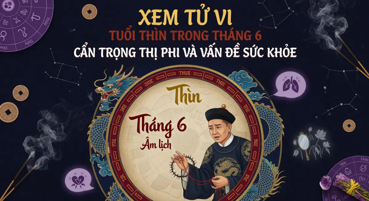 Xem tử vi tuổi Thìn trong tháng 6: Cẩn trọng thị phi và vấn đề sức khỏe