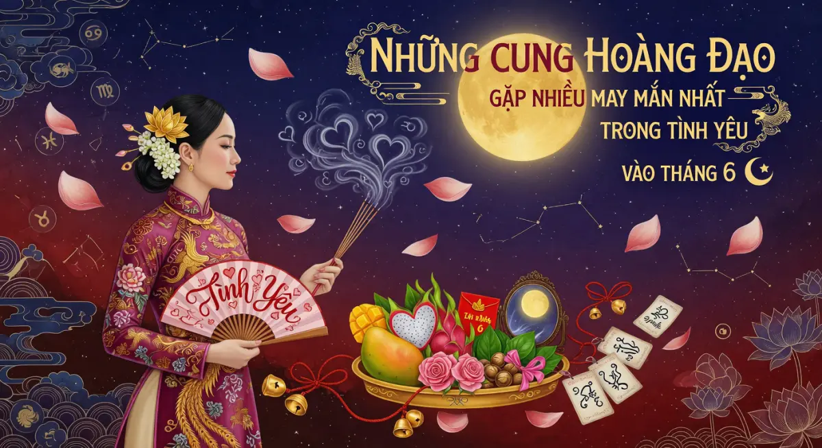 Những cung hoàng đạo gặp nhiều may mắn nhất trong tình yêu vào tháng 6
