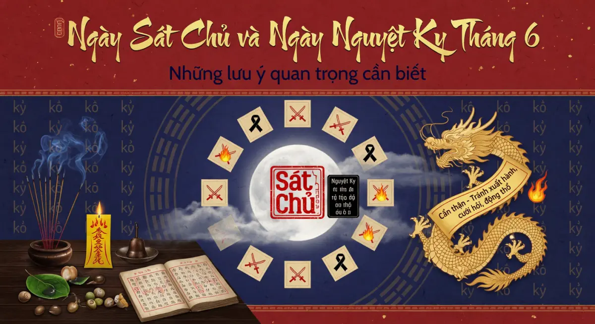 Ngày sát chủ và ngày nguyệt kỵ tháng 6: Những lưu ý quan trọng cần biết